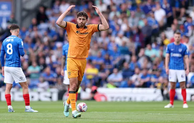 Matt Crooks celebrates scoring for Hull