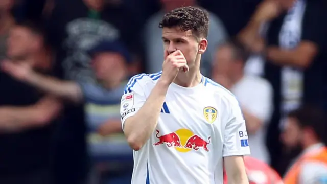 Leeds' Sam Byram looks dejected