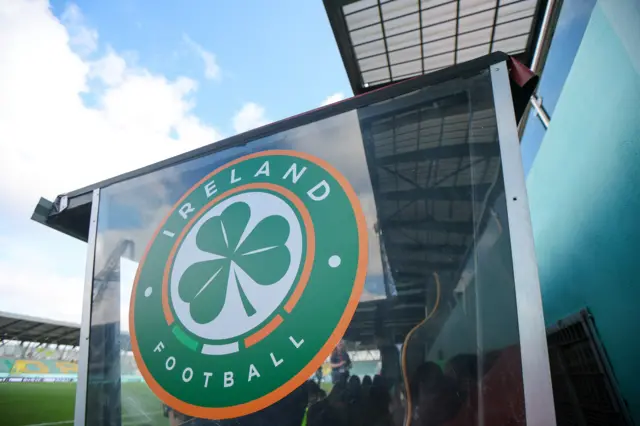 The Republic of Ireland dugout