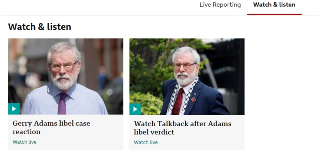 Talkback live stream