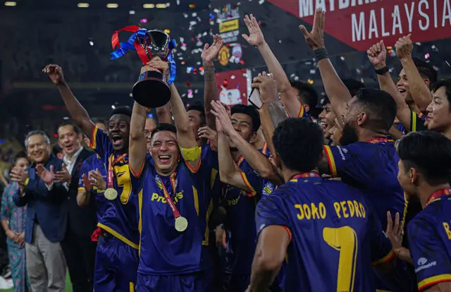 ASEAN All Stars celebrate their win
