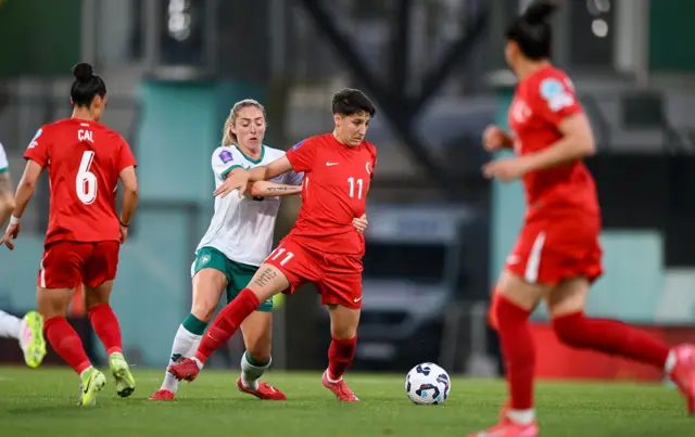 Megan Connolly makes a tackle