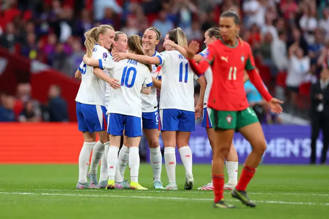 England celebrate as Portugal commiserate