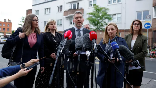 Adam Smyth, Director of BBC Northern Ireland, speaks to media