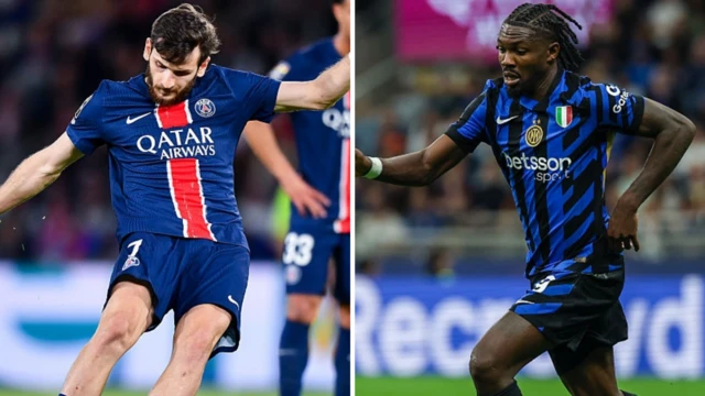 Khvicha Kvaratskhelia and Marcus Thuram