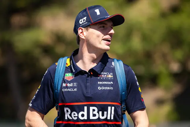 Max Verstappen ahead of the first practice session