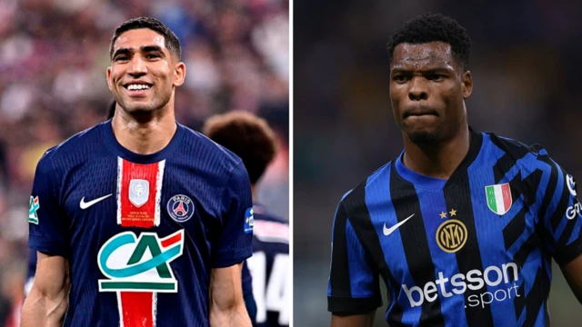 Achraf Hakimi and Denzel Dumfries