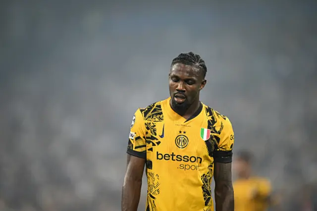 Marcus Thuram reacts