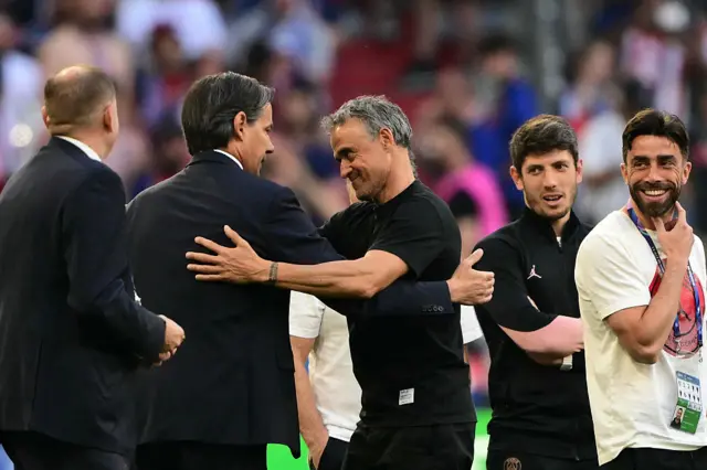 Simone Inzaghi and Luis Enrique