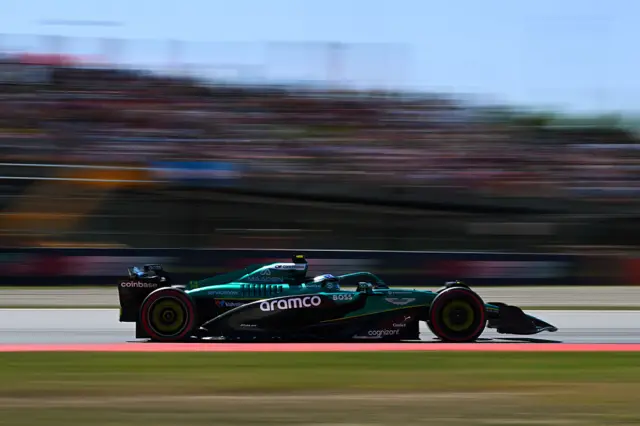 Fernando Alonso during qualifying