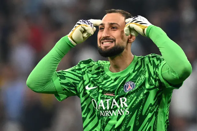 Gianluigi Donnarumma gestures