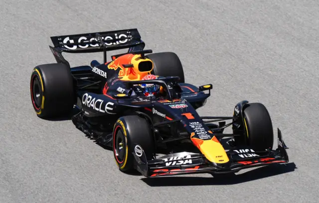 Max Verstappen during the third practice session