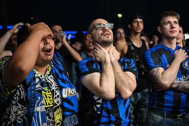 Inter Milan fan reacts