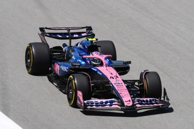 Franco Colapinto during the third practice session