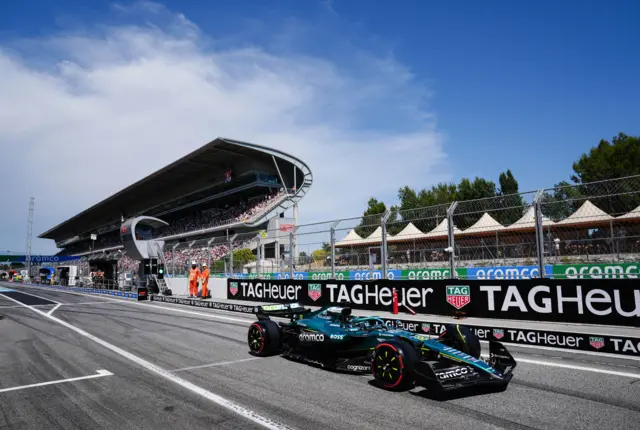 Fernando Alonso during qualifying