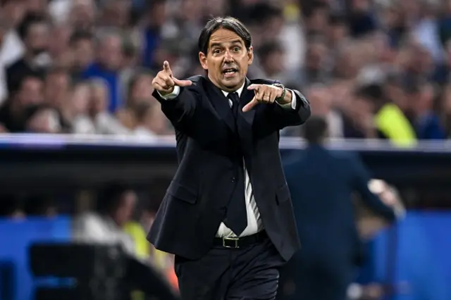 Simone Inzaghi of FC Internazionale Milano gestures