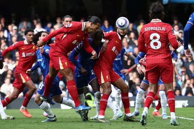 Virgil van Dijk (C) heads in their first goal