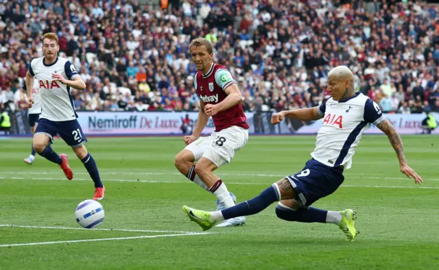 Richarlison crosses for Spurs