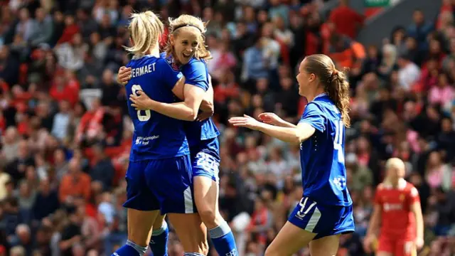 Everton celebrate a goal