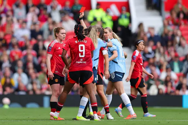 Aoife Mannion is sent off