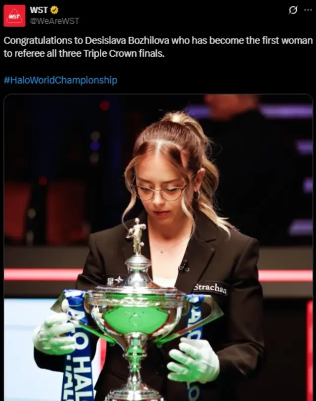World Snooker Tour tweet