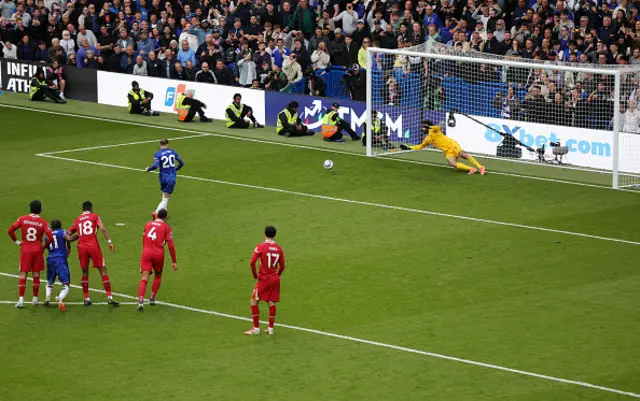 Cole Palmer of Chelsea scores