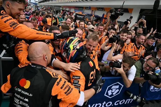 McLaren congratulate Oscar Piastri