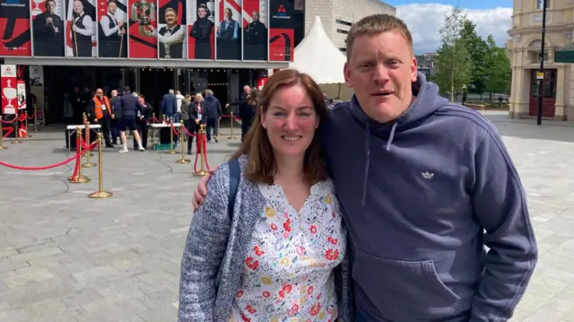 Fans outside Crucible