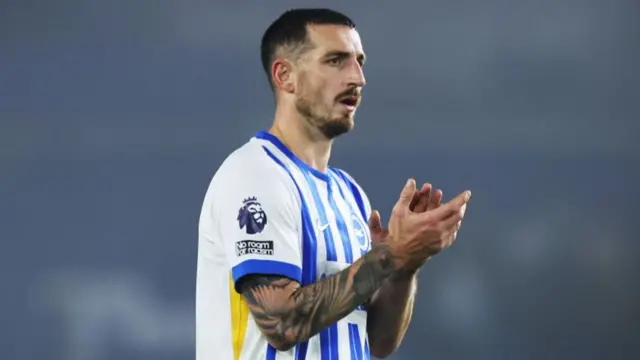 Brighton defender Lewis Dunk