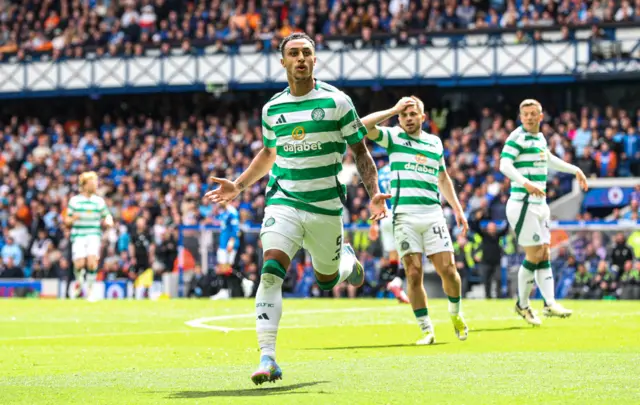 Adam Idah celebrates