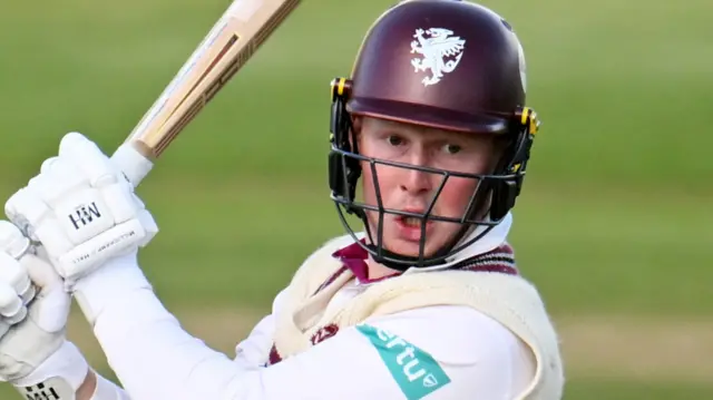 James Rew batting
