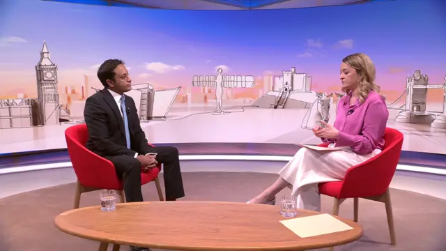 Zia Yusuf and Laura Kuenssberg