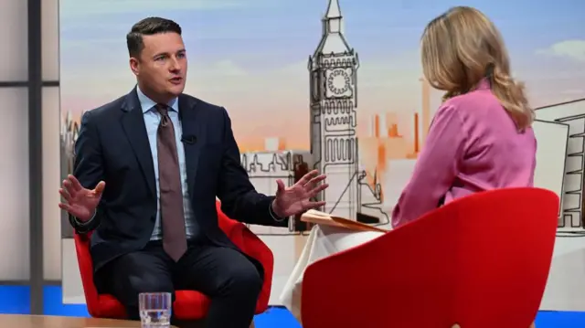 Wes Streeting and Laura Kuenssberg