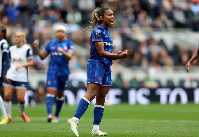 Chelsea's Catarina Macario celebrates