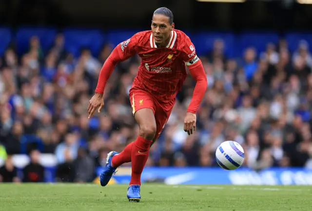 Virgil van Dijk of Liverpool on the ball