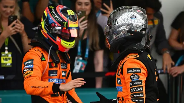 Oscar Piastri and Lando Norris