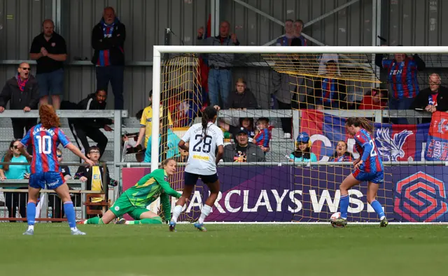 Abbie Larkin of Crystal Palace scores her team's second goal