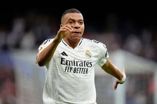 Mbappe celebrates