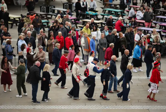 Group of people dancing