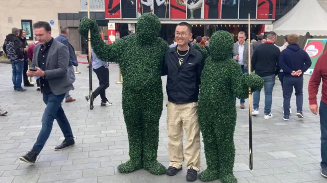 Fans outside the Crucible