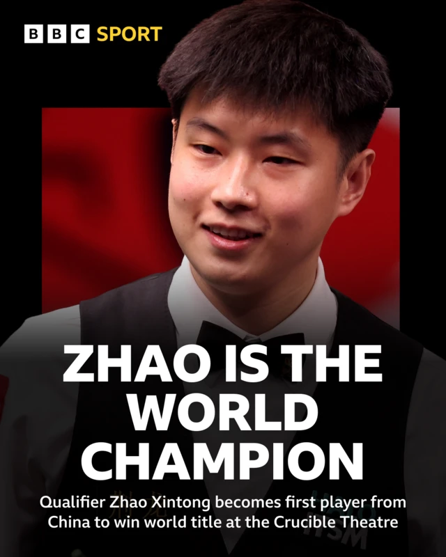 Zhao Xintong wins