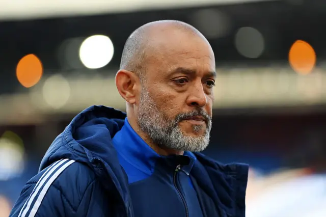 Nuno Espirito Santo, Manager of Nottingham Forest, inspects the pitch prior to the Premier League match between Crystal Palace FC and Nottingham Forest FC at Selhurst Park