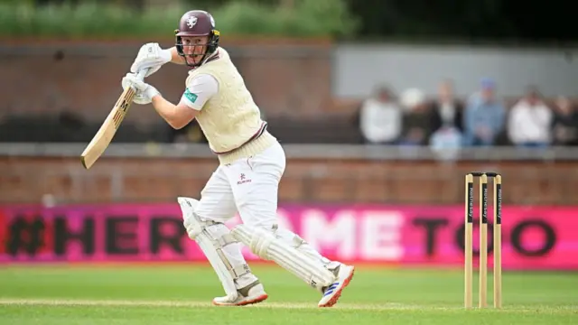 James Rew batting