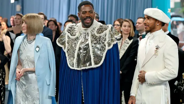 Anna Wintour, Coleman Domingo and Lewis Hamilton
