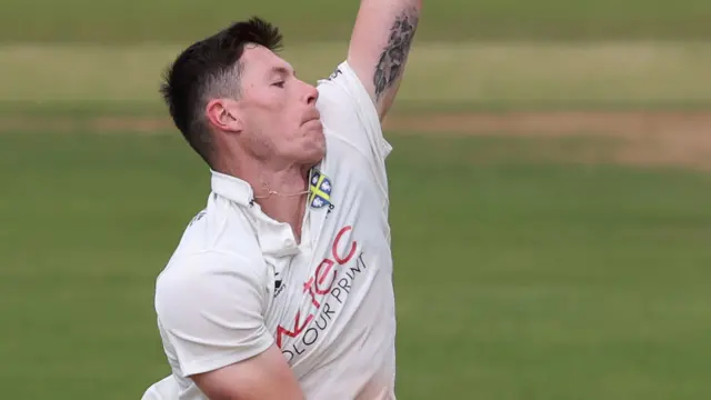 Matt Potts bowling