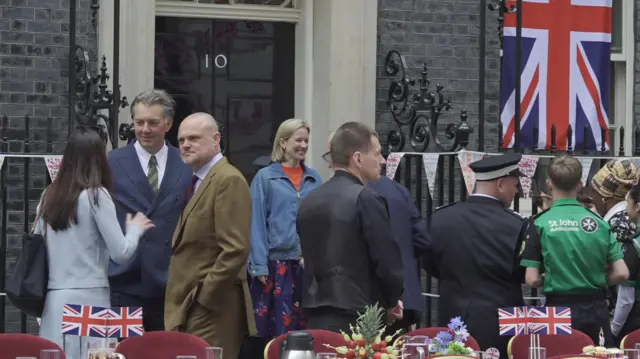 Al Murray outside Downing St