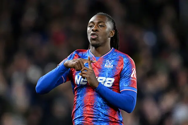 Eberechi Eze of Crystal Palace celebrates