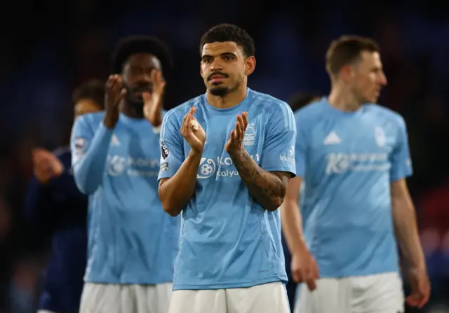 Nottingham Forest's Morgan Gibbs-White reacts