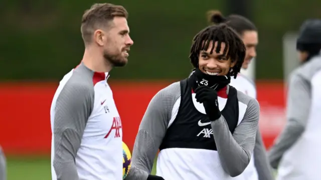 Jordan Henderson and Trent Alexander-Arnold