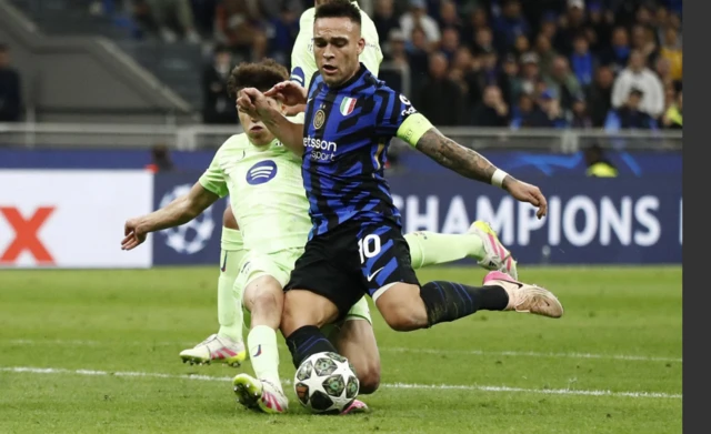 Martinez is tackled